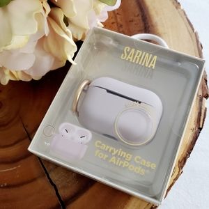 Apple AirPods Pro Soft Touch Silicone Case with Clip By Sarina- Muted Lavender